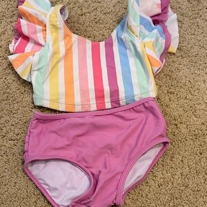 Ruffle Butts Rainbow Stripe Bikini